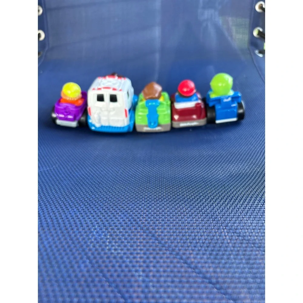 Fisher Price Little People Wheelies Vehicle Lot of 5 Ambulance Race Car Truck
